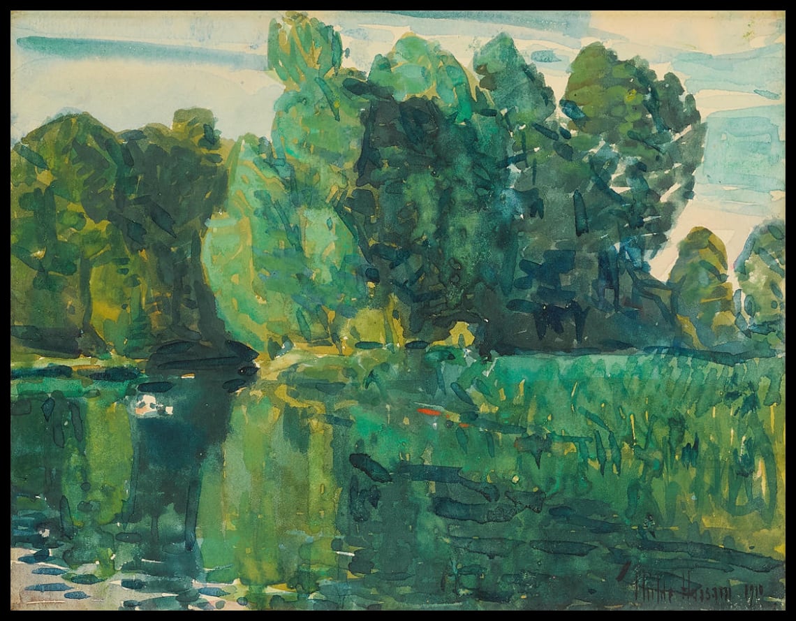 Trees by a Lake