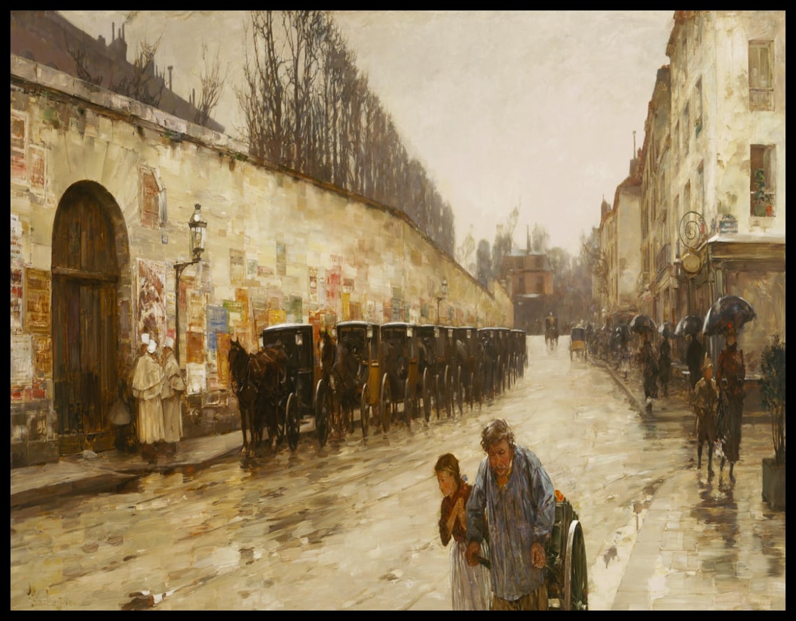 Une Averse - Rue Bonaparte