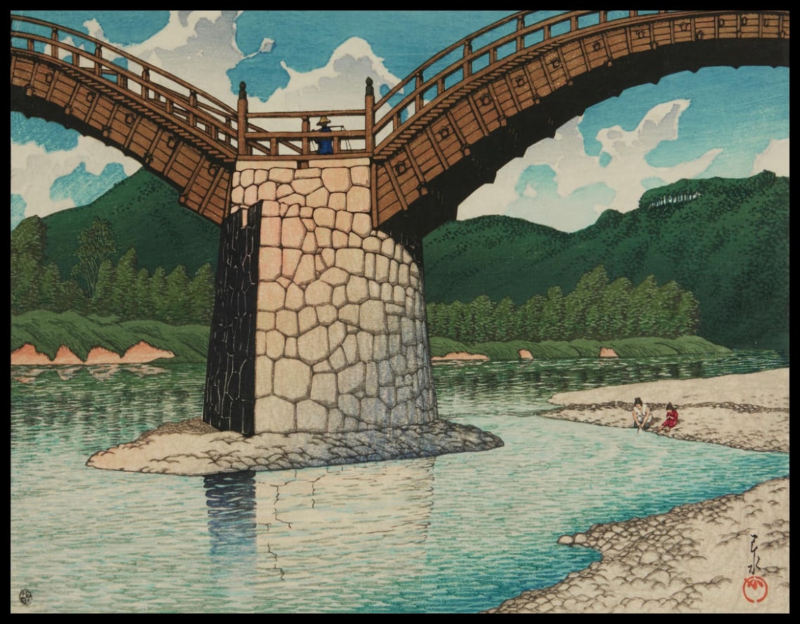 Kintai Bridge in Suo Province