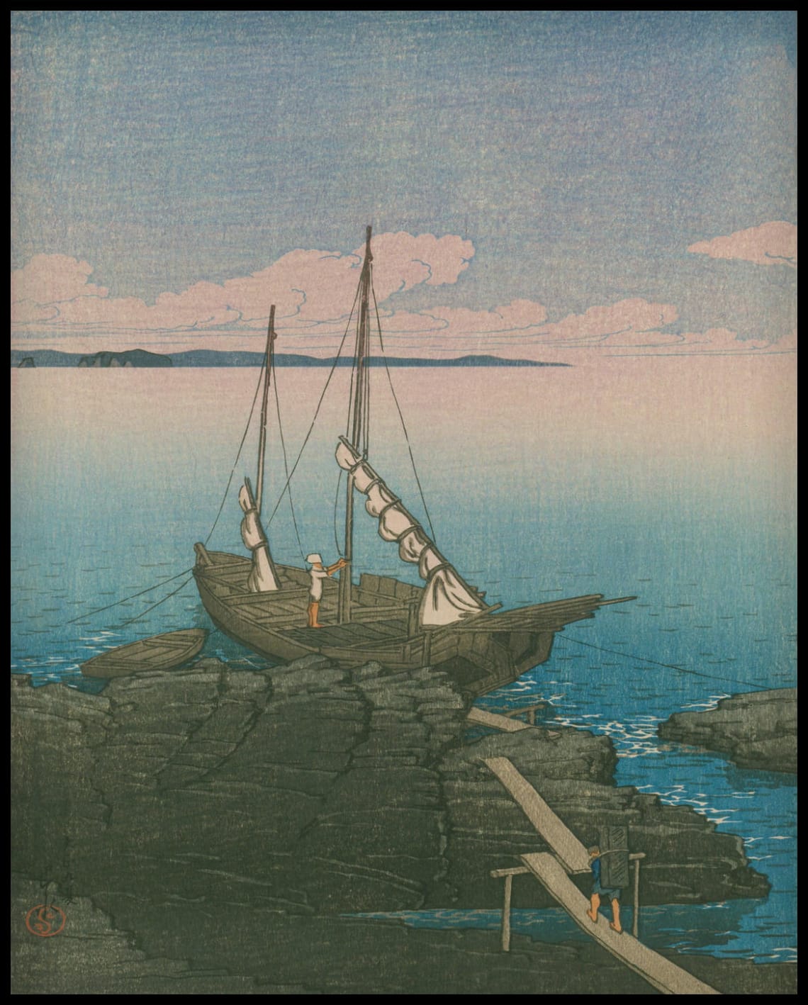 Loading Stone on a Boat