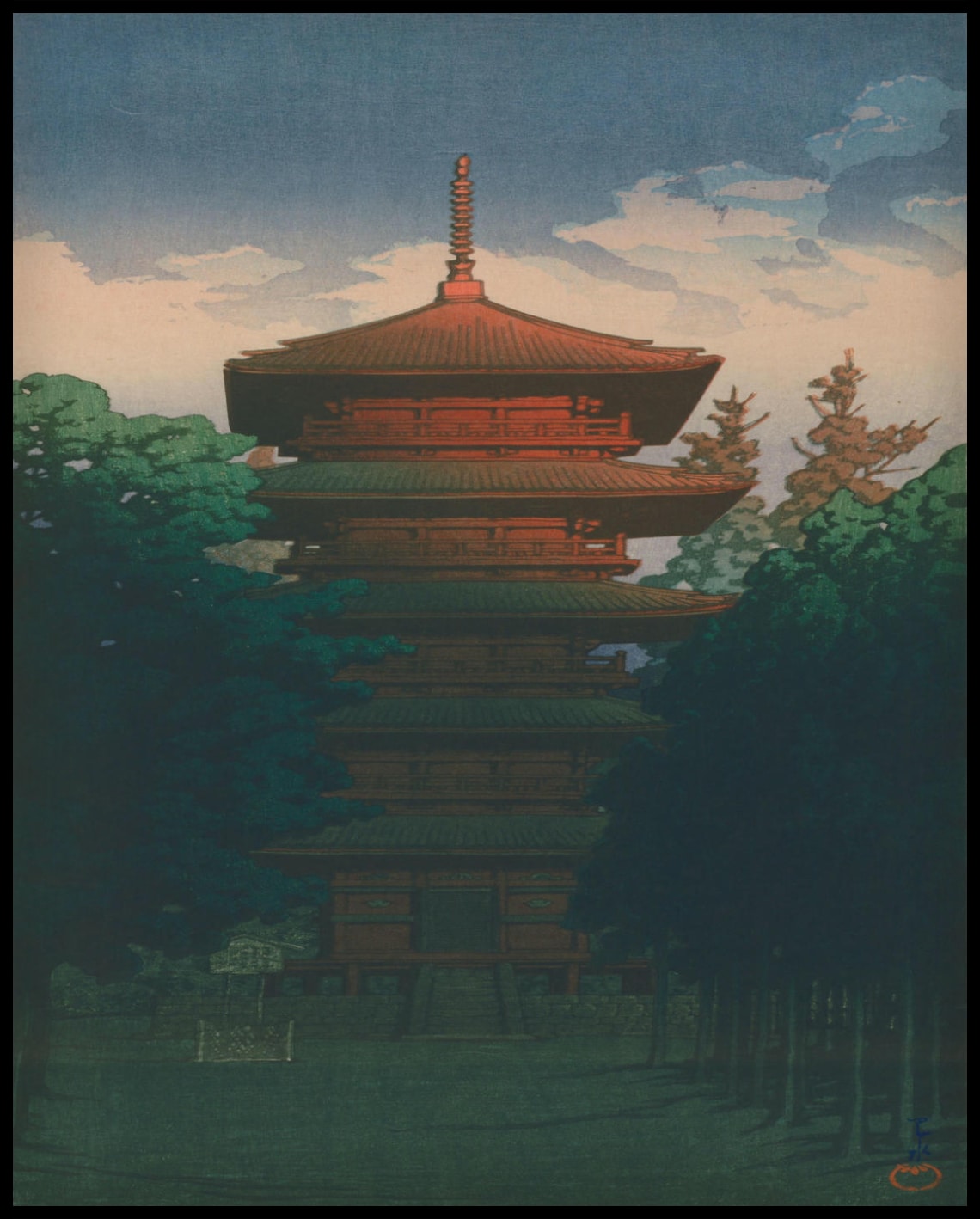 Pagoda at Honmon Temple, Ikegami