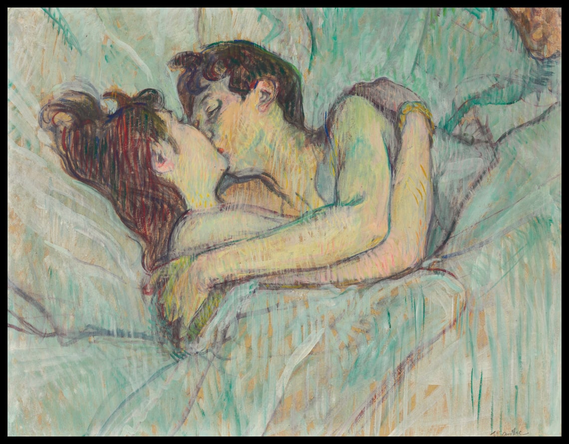 Au lit Le baiser