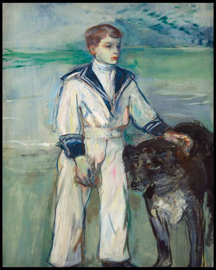 L'Enfant au chien, fils de Madame Marthe et la chienne Pamela-Taussat