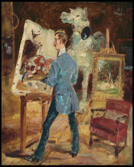 Princeteau dans son atelier