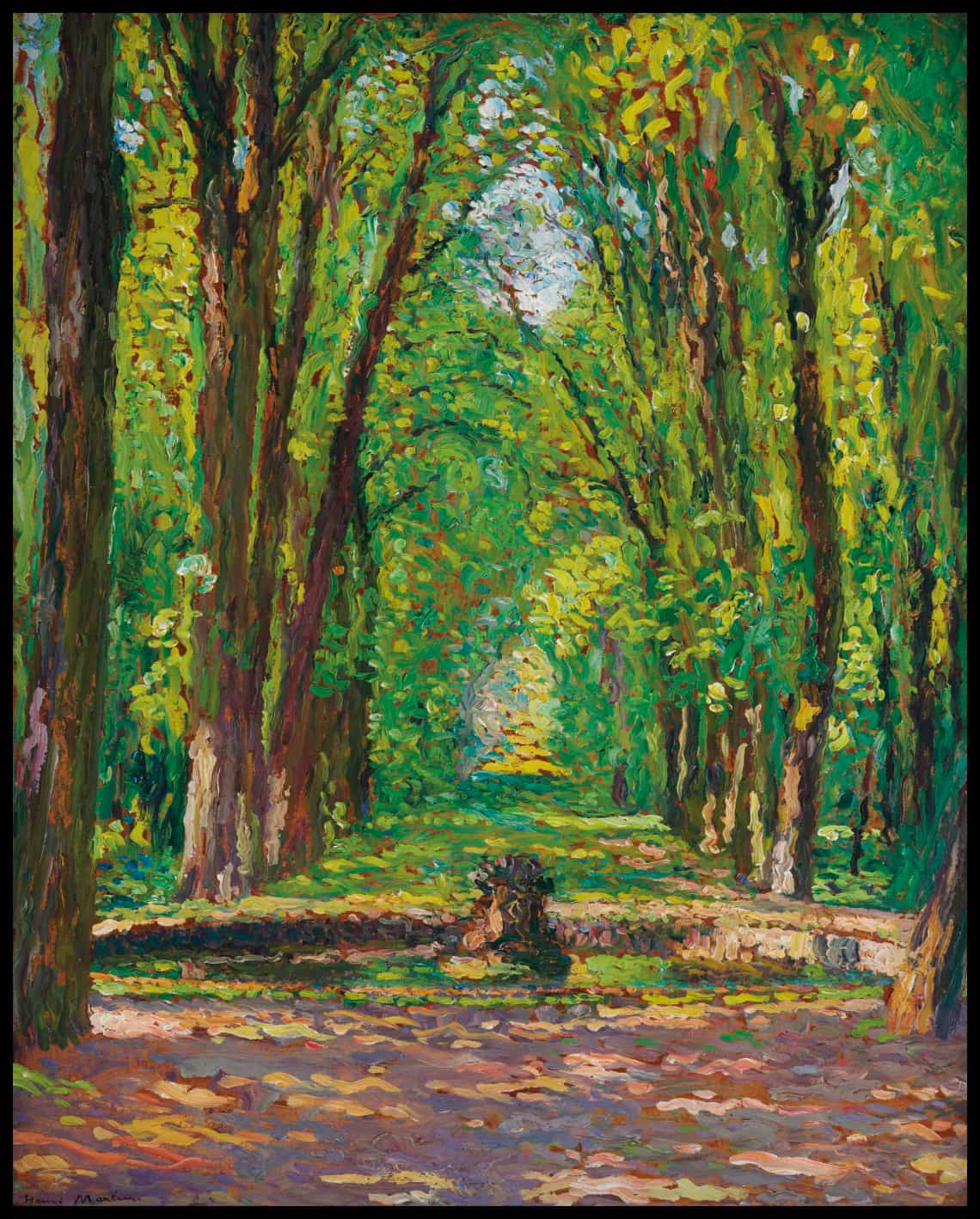 Allée dans le parc du château de Versailles