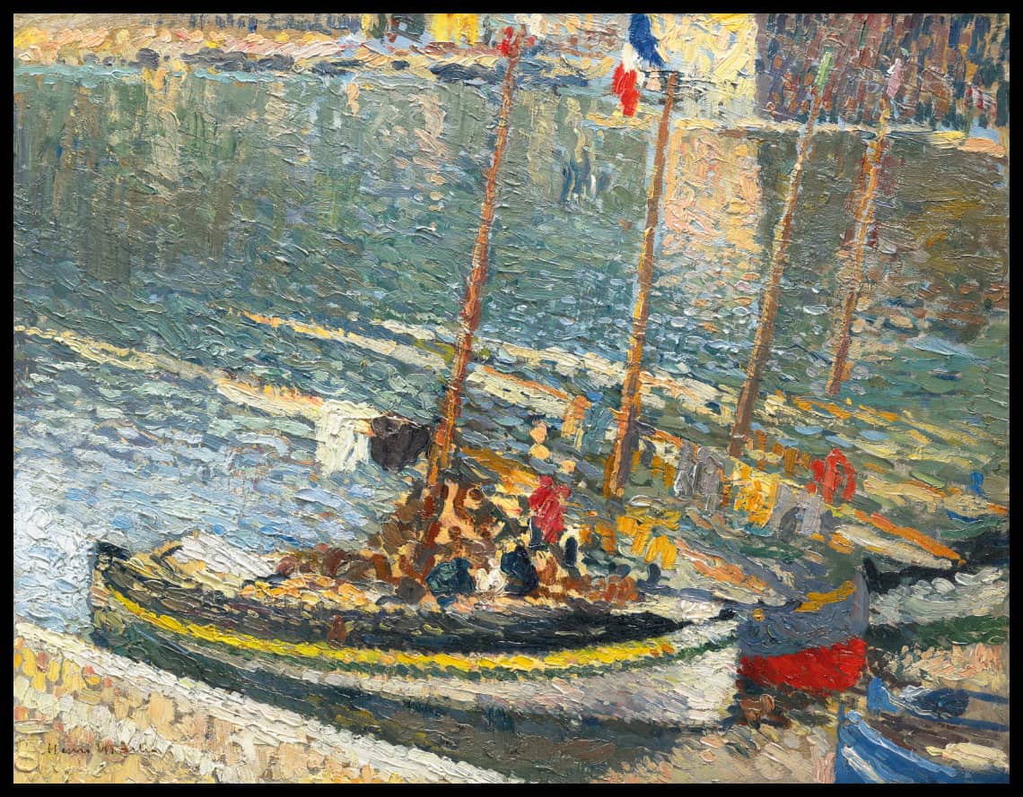 Barques à Collioure (le 14 Juillet)