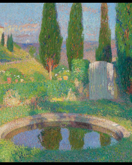 Bassin à la sortie ouest du parc du Manoir de Marquayrol