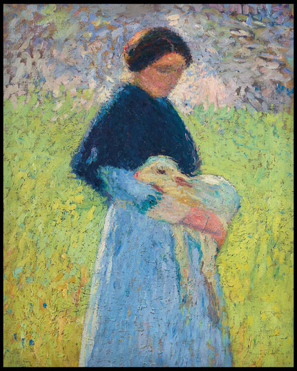 Bergère et son agneau