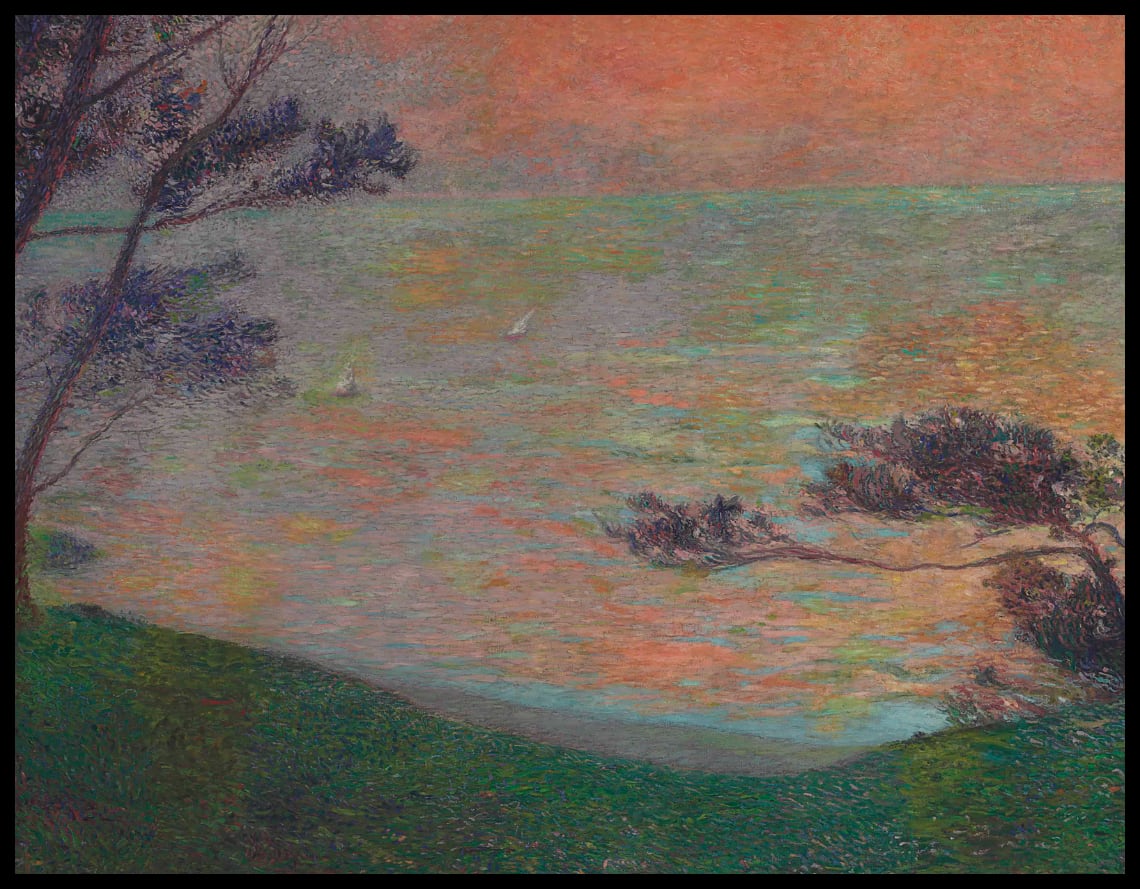 Coucher de soleil sur la Méditerranée