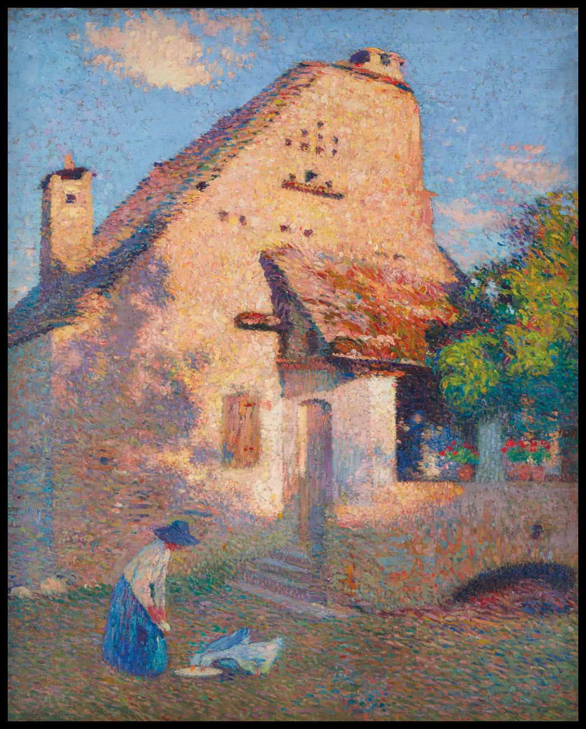 Cour de ferme dans le Lot