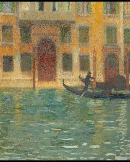 Deux gondoles devant un palais vénitien