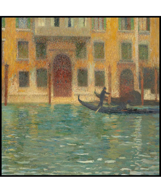 Deux gondoles devant un palais vénitien