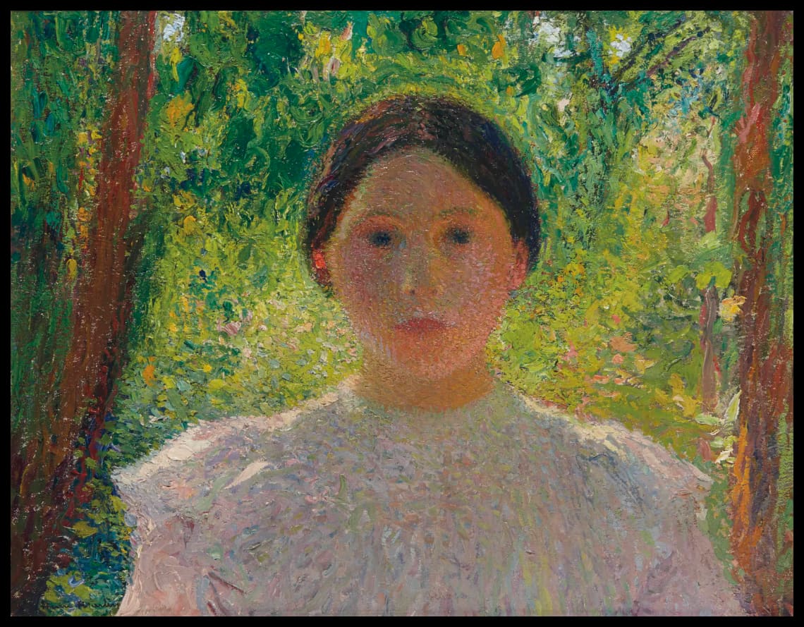 Jeune fille à contre-jour, un été dans le parc de Marquayrol