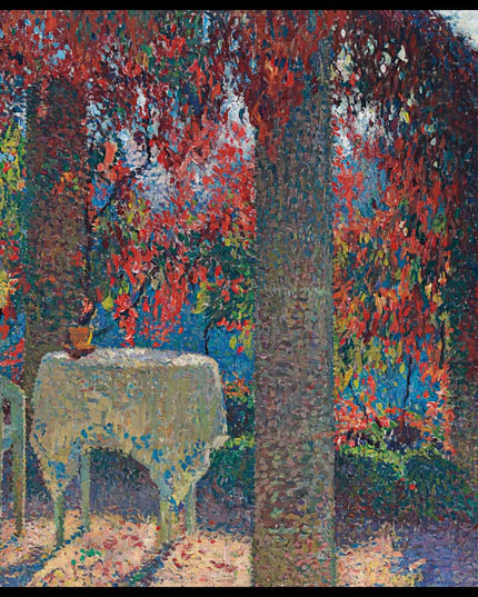 La pergola de la cuisine à Marquayrol, un matin d'automne