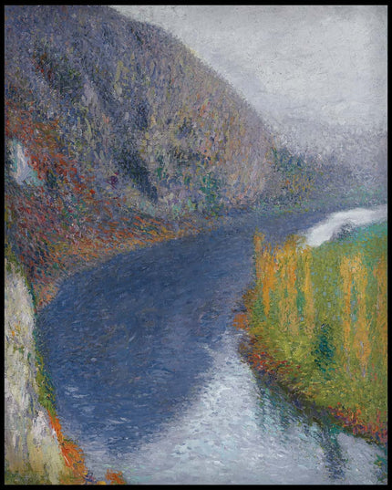 Le Lot au pied des falaises de St-Cirq-Lapopie