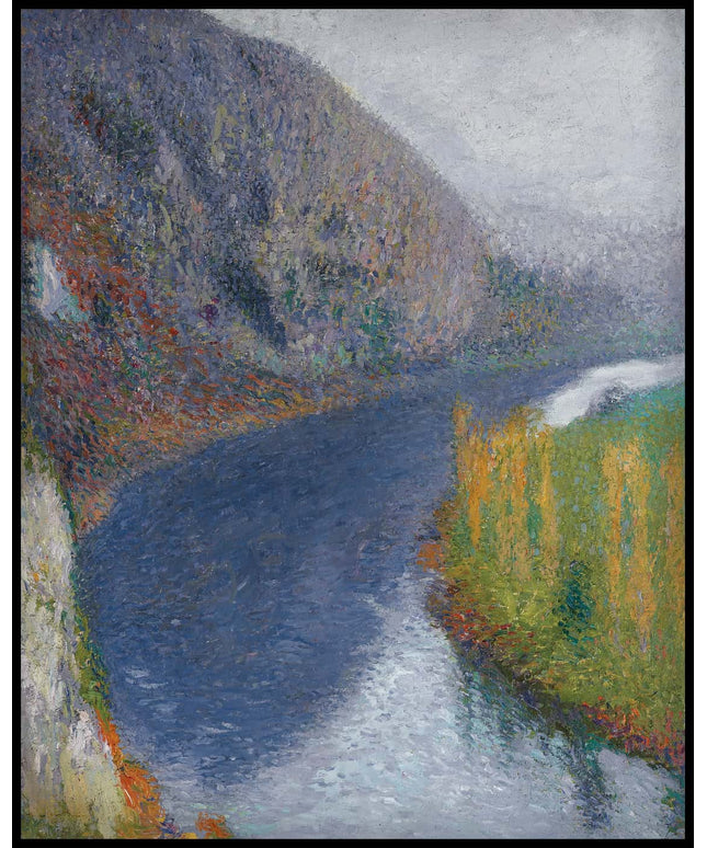 Le Lot au pied des falaises de St-Cirq-Lapopie