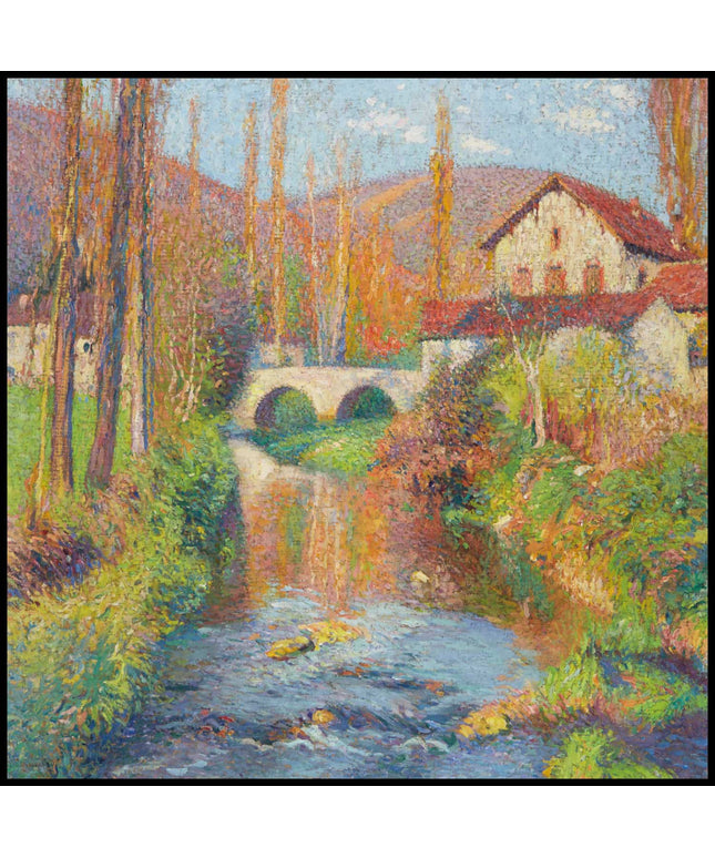 Le pont de Labastide-du-Vert aux Cascatelles après le méandre