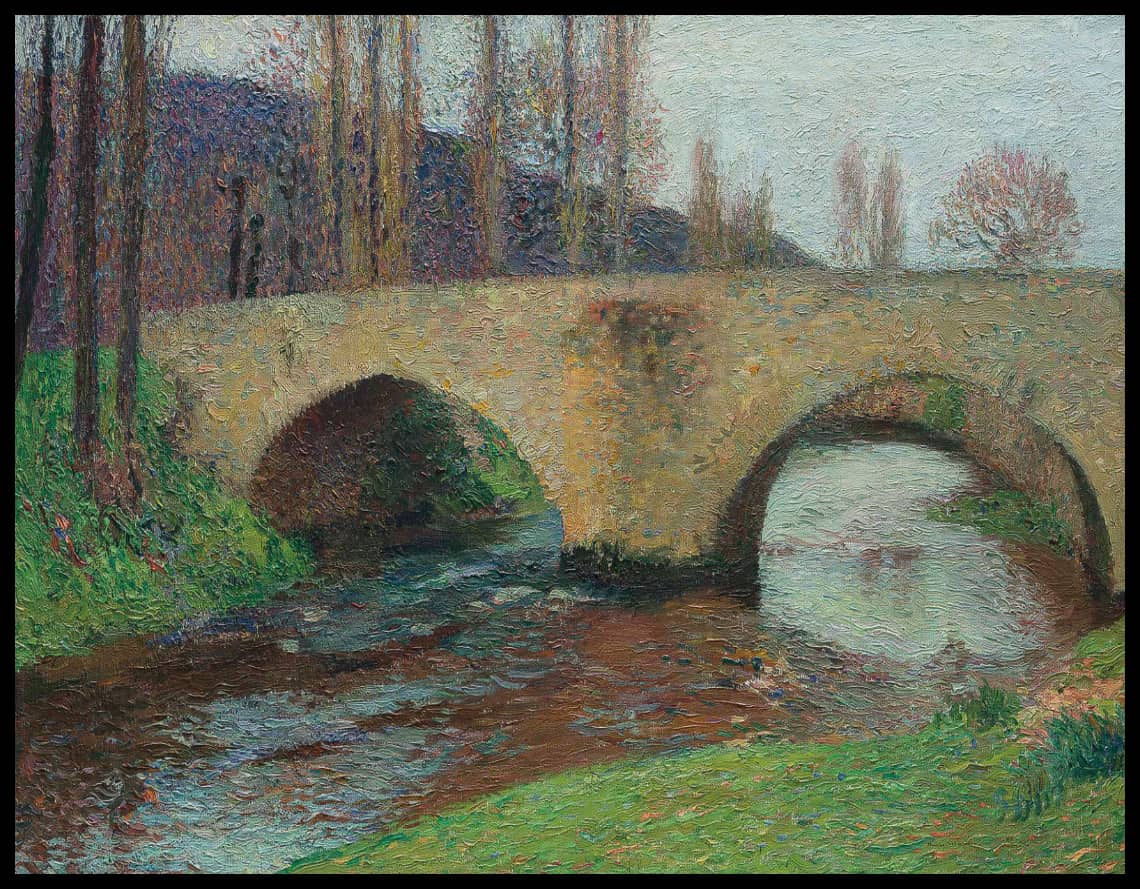 Le pont de Labastide-du-Vert en hiver