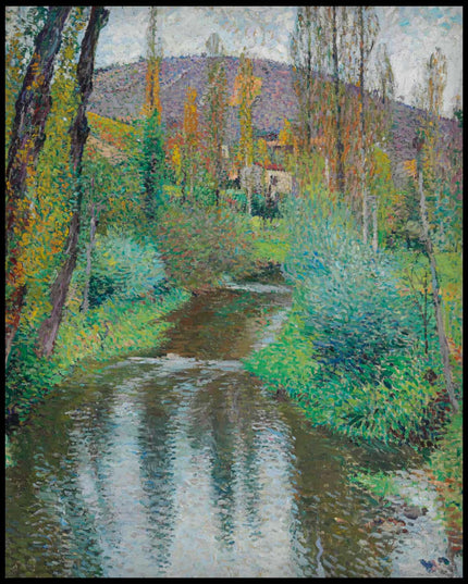 Le vert et les premières maisons de Labastide