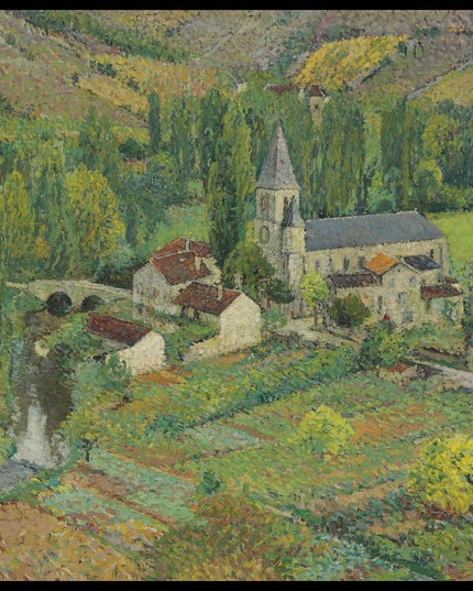 L'Eglise, l'école et le pont de Labastide-du-Vert