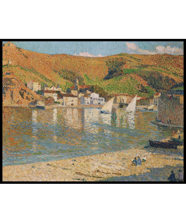 Les collines dominant le port de Collioure