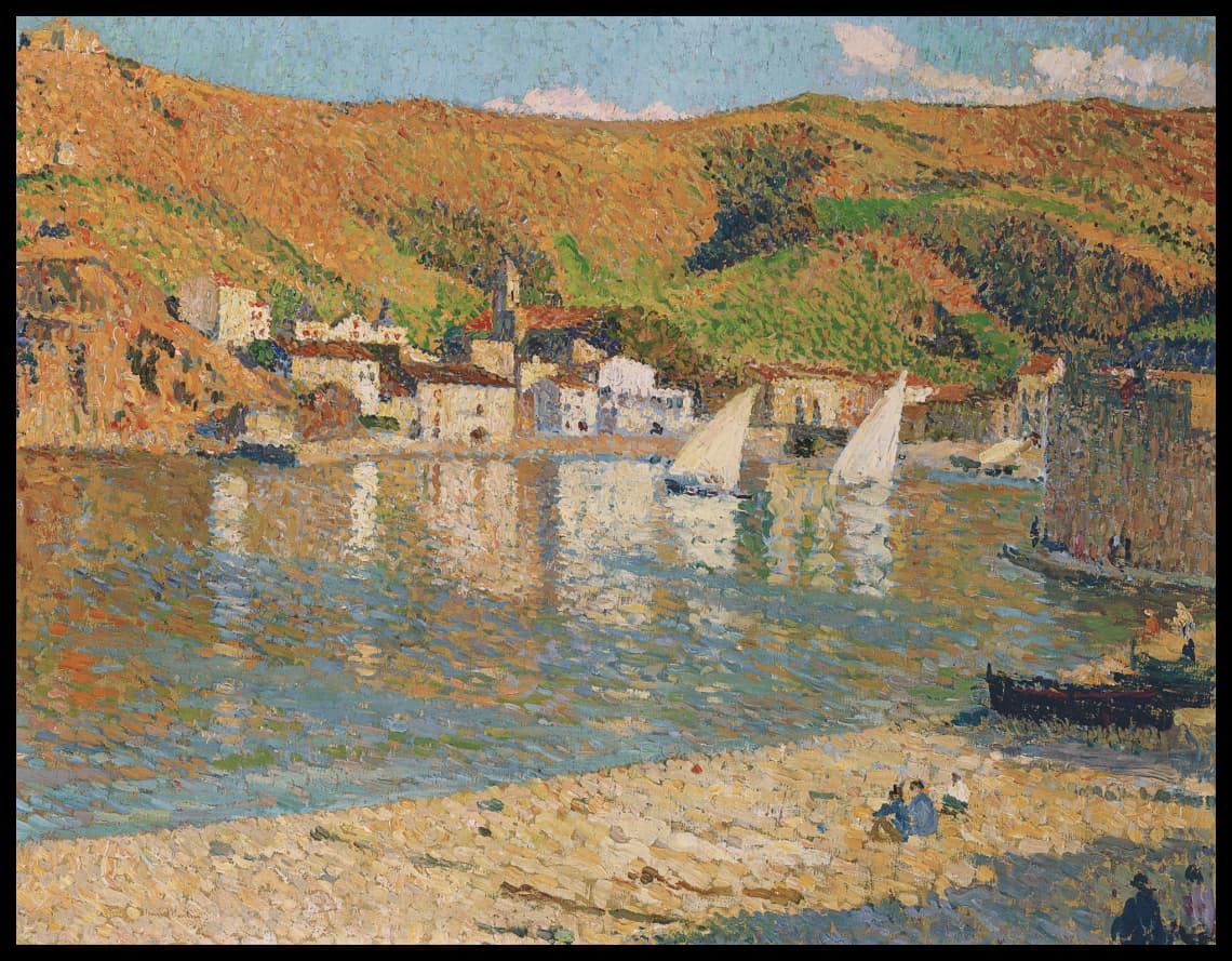Les collines dominant le port de Collioure