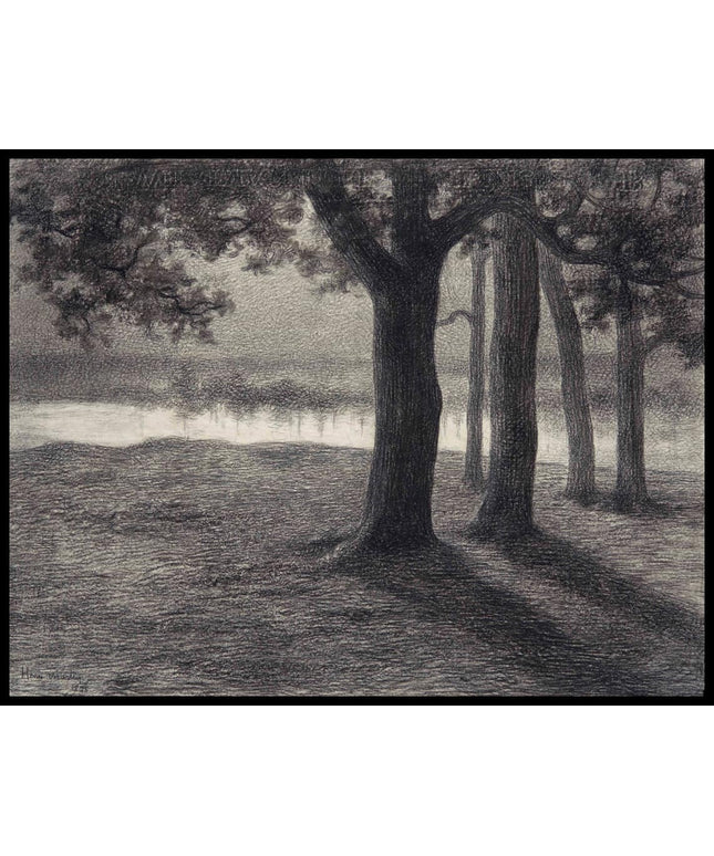 Paysage au clair du lune