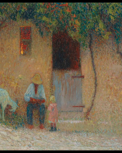 Paysan devant sa maison à Labastide du Vert