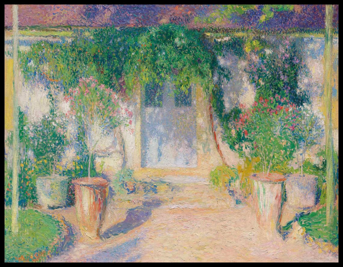 Porte d'entrée centrale du manoir de Marquayrol