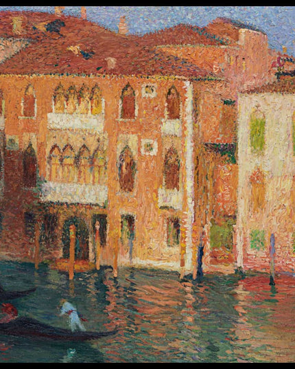 Venise, palais et gondoliers sur le Grand Canal