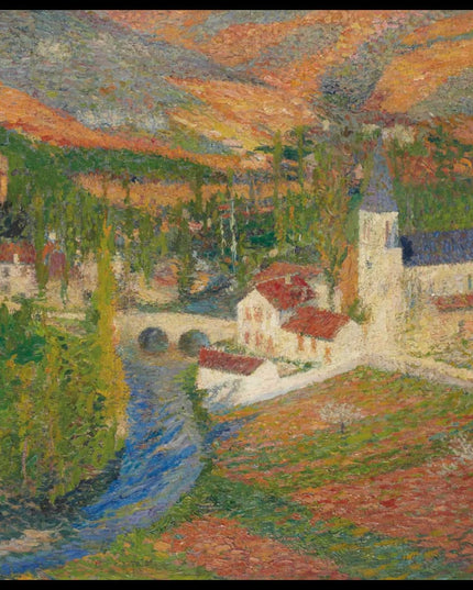 Vue de Labastide-du-Vert au printemps depuis le parc de Marquayrol