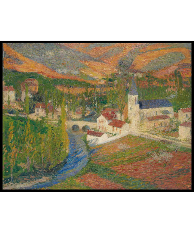 Vue de Labastide-du-Vert au printemps depuis le parc de Marquayrol