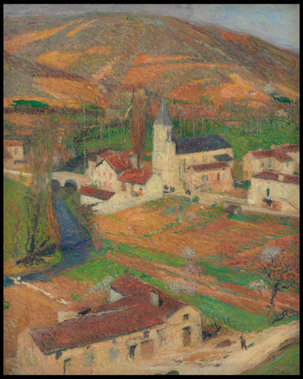 Vue de Labastide du Vert au printemps depuis le parc de Marquayrol