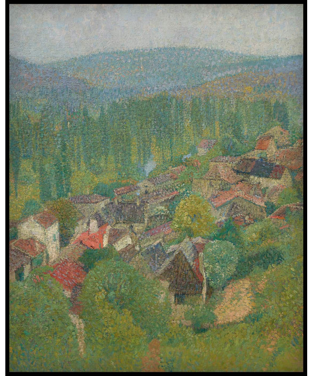 Vue des toits de Labastide-du-Vert en été