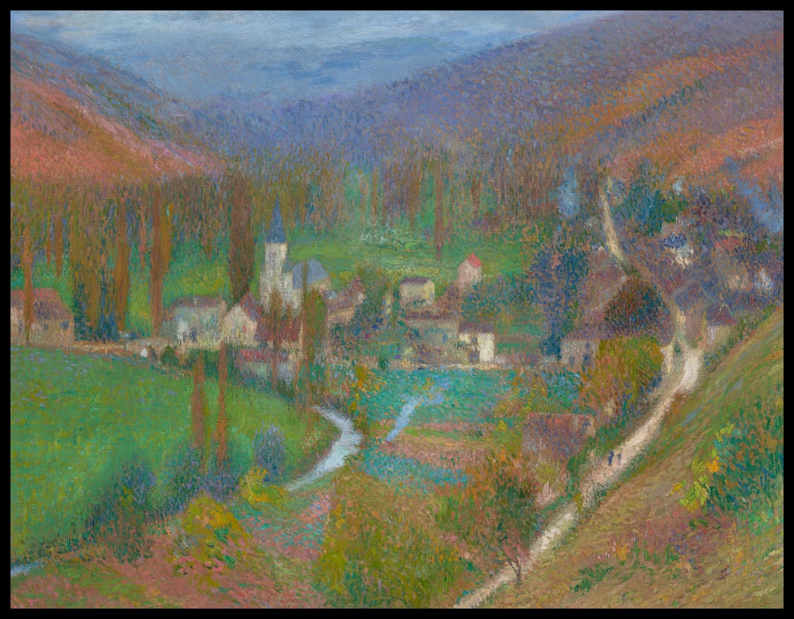 Vue générale de Labastide du Vert du haut du parc de Marquayrol