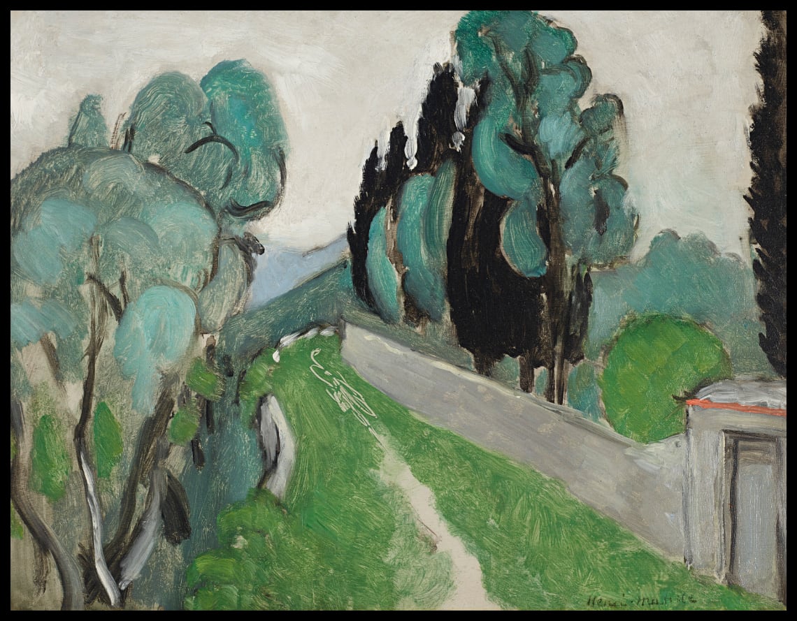 Paysage avec Cyprès et Oliviers aux Environs de Nice