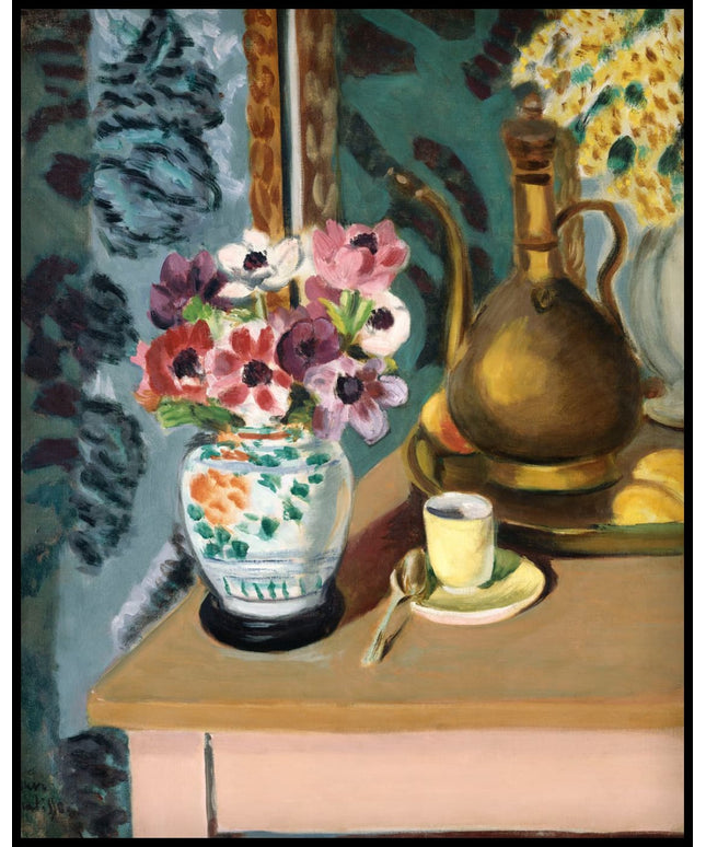 Still Life, Flowers and a Cup