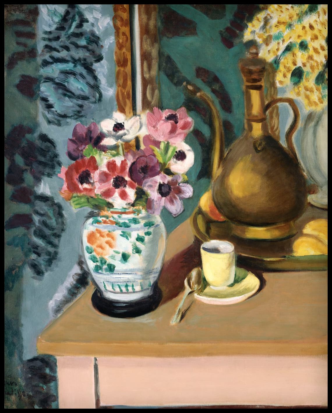 Still Life, Flowers and a Cup