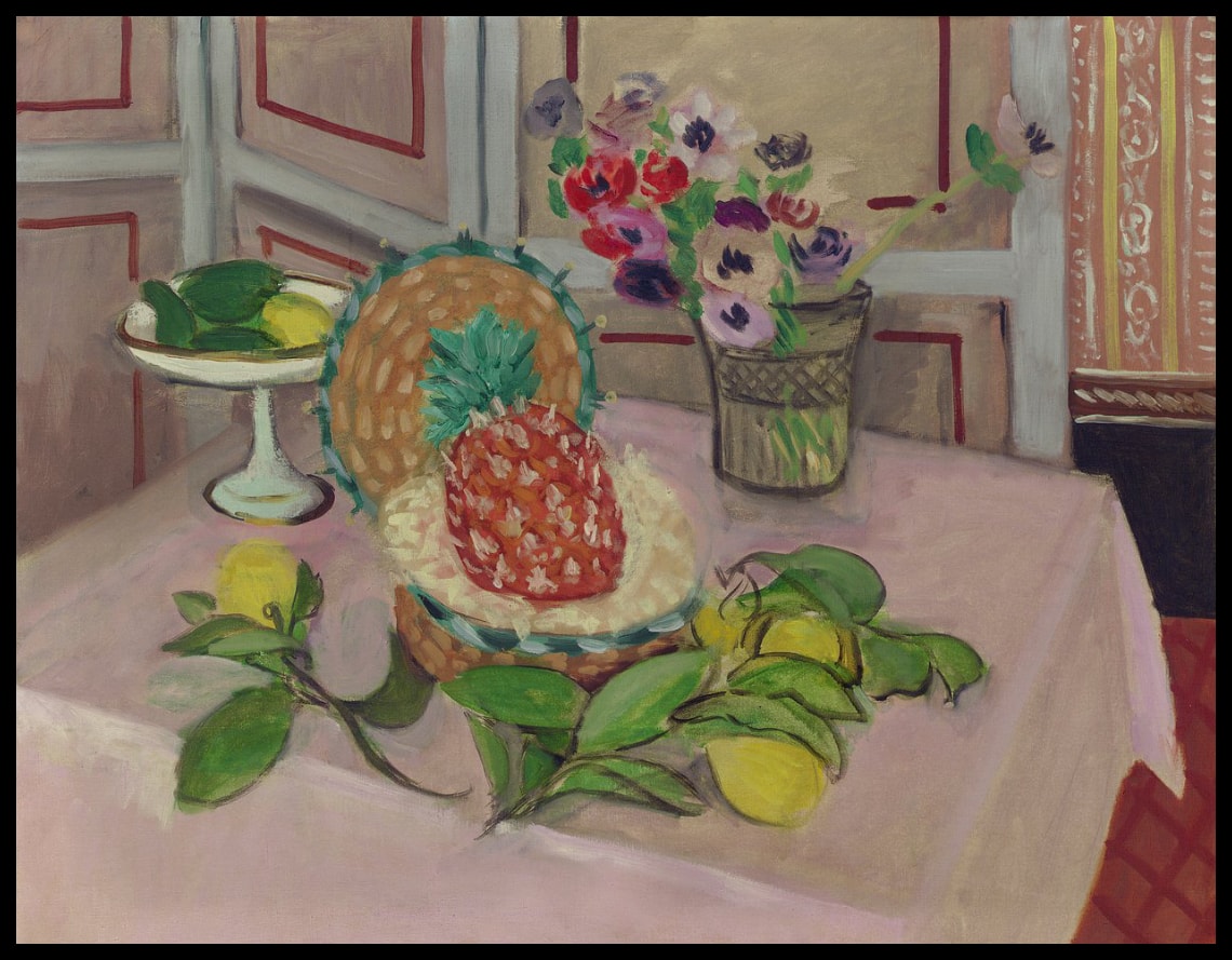 Still Life, Pineapple and Lemons