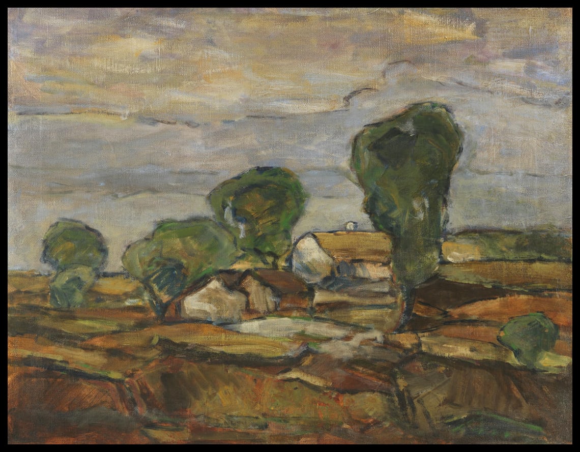 Paysage avec maisons