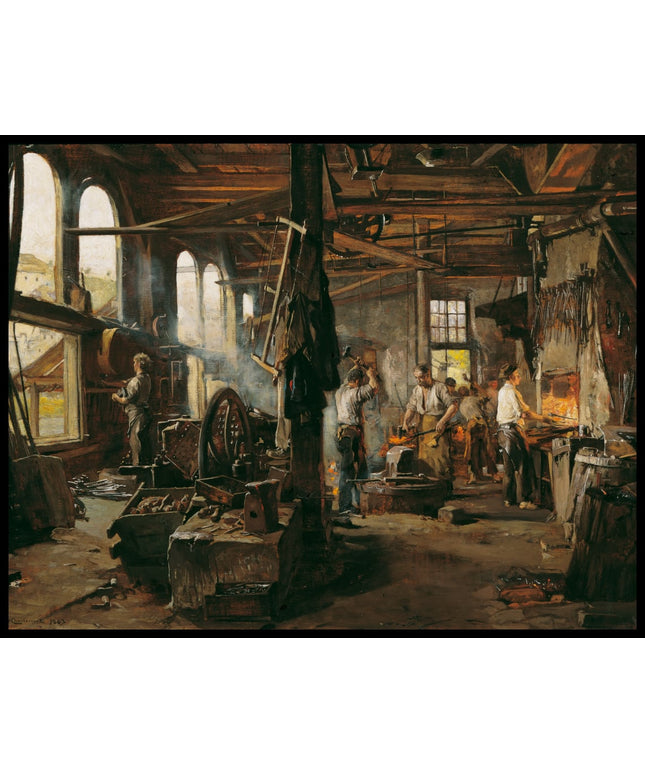 Interieur einer Hammerschmiede