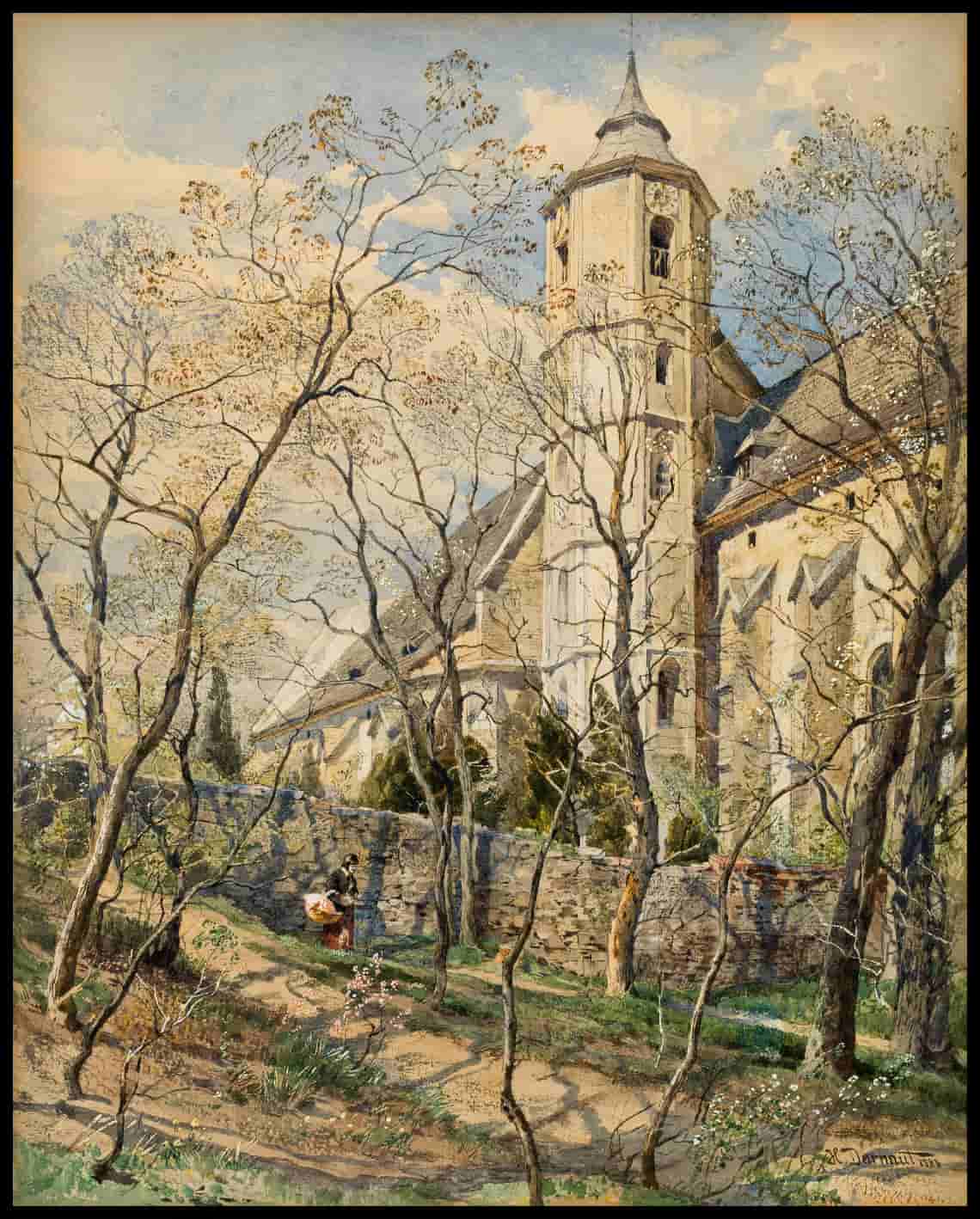 Blick auf die Heiligenstädter Kirche in Wien