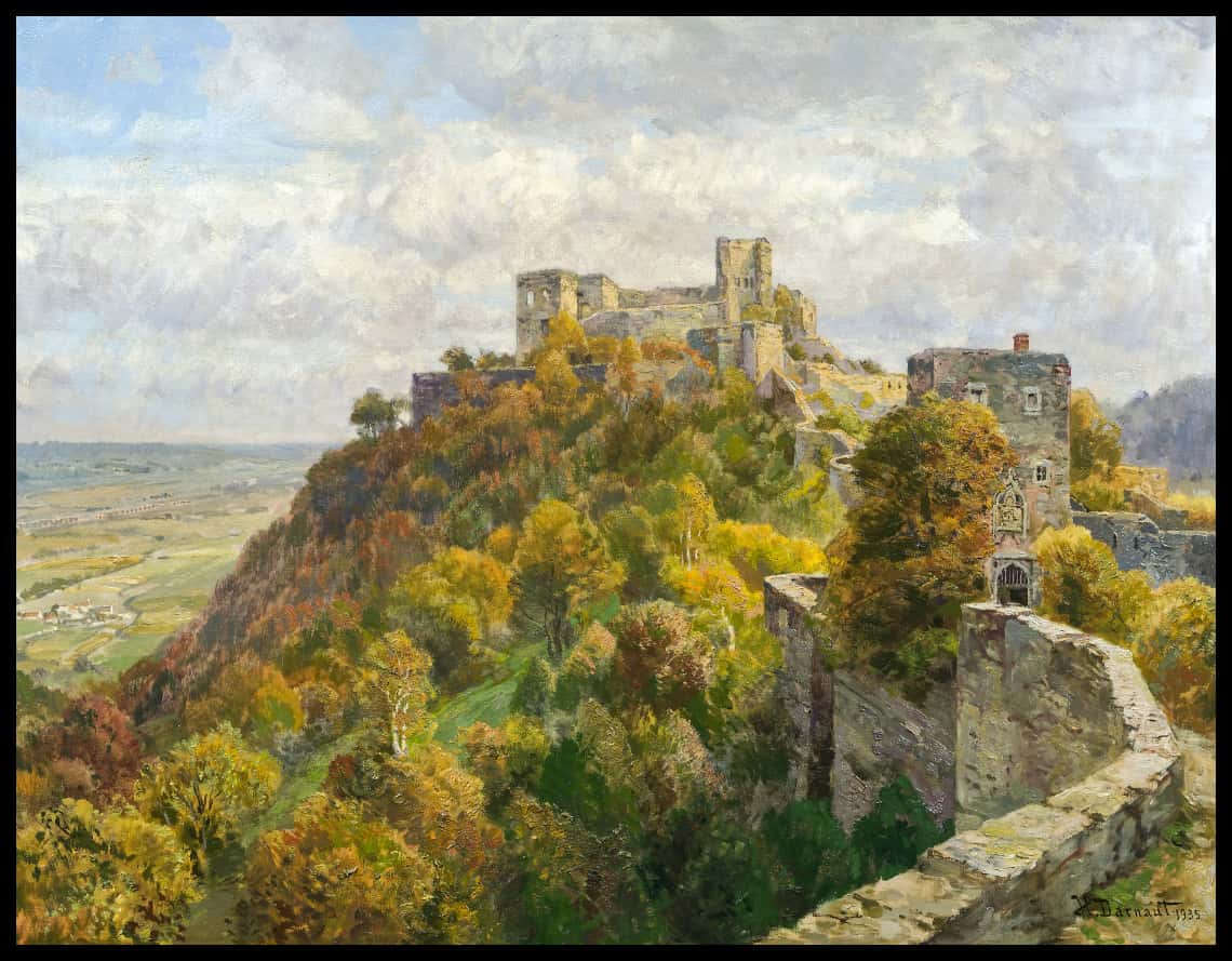 Herbstlandschaft mit Ruine