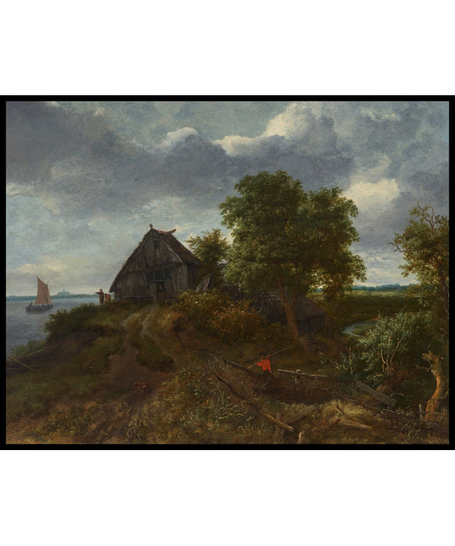 A dune landscape with a distant view of Haarlem