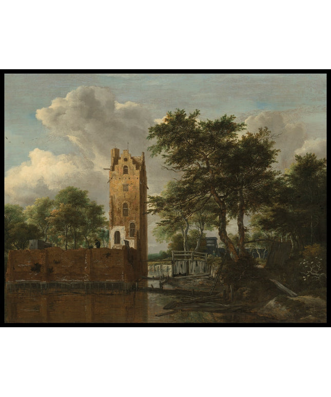 The tower of Kostverloren on the river Amstel