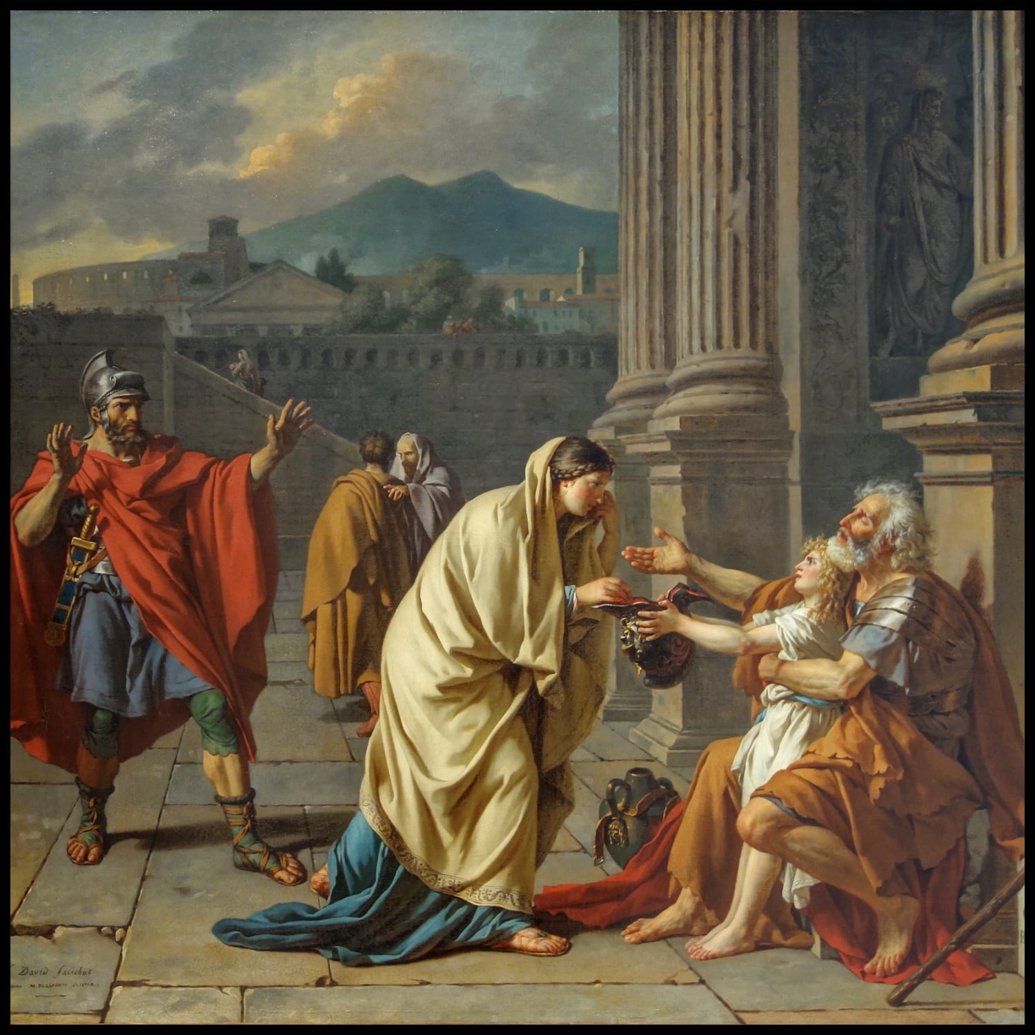Belisarius begs for alms