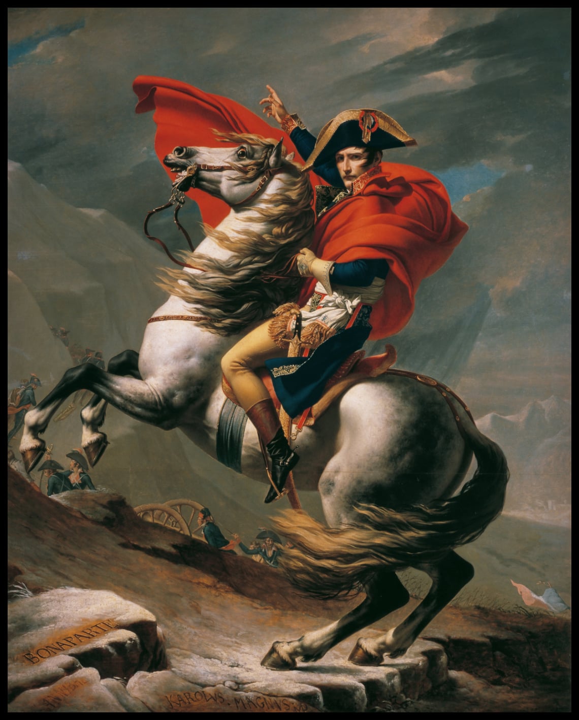 Bonaparte crossing the Alps at the Great St. Bernard Pass