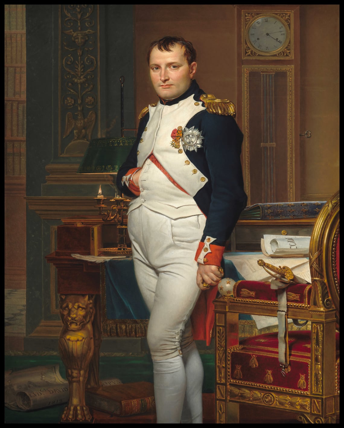 The Emperor Napoleon in his study in the Tuileries Palace