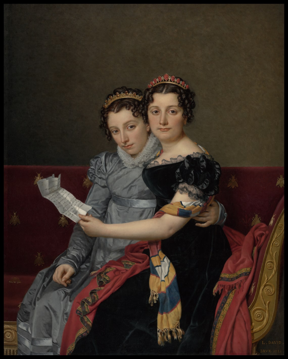 Portrait of the Sisters Zénaïde and Charlotte Bonaparte
