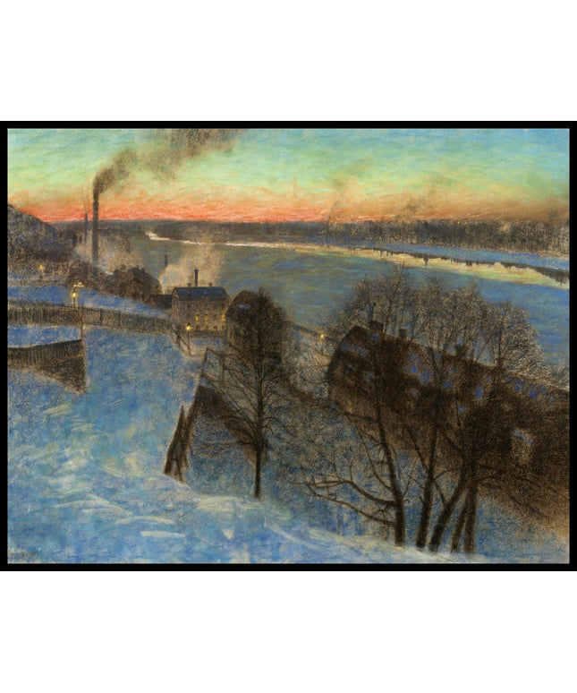 Evening in February Riddarfjarden